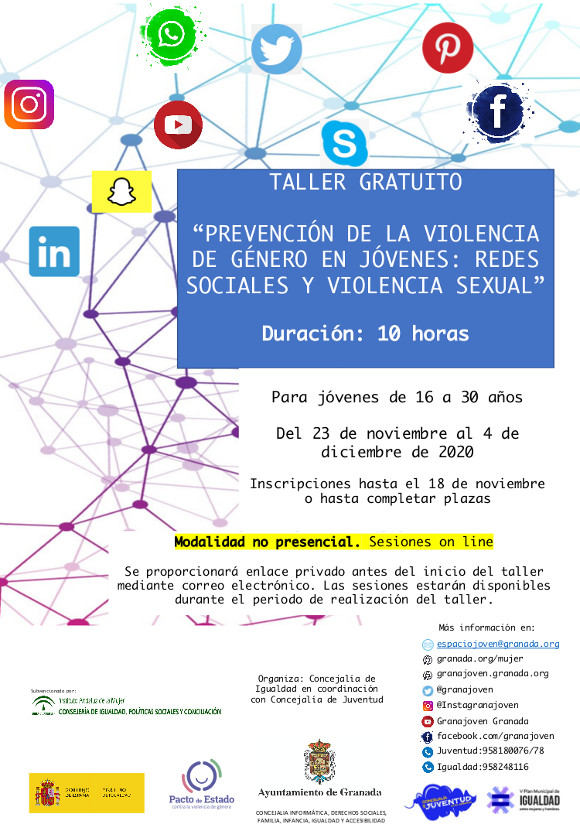 Taller Prevencin violencia de gnero en jvenes: redes sociales y violencia sexual (2 ed.)